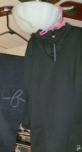 Black set: Size S Jaanuu scrub pants & size M top.